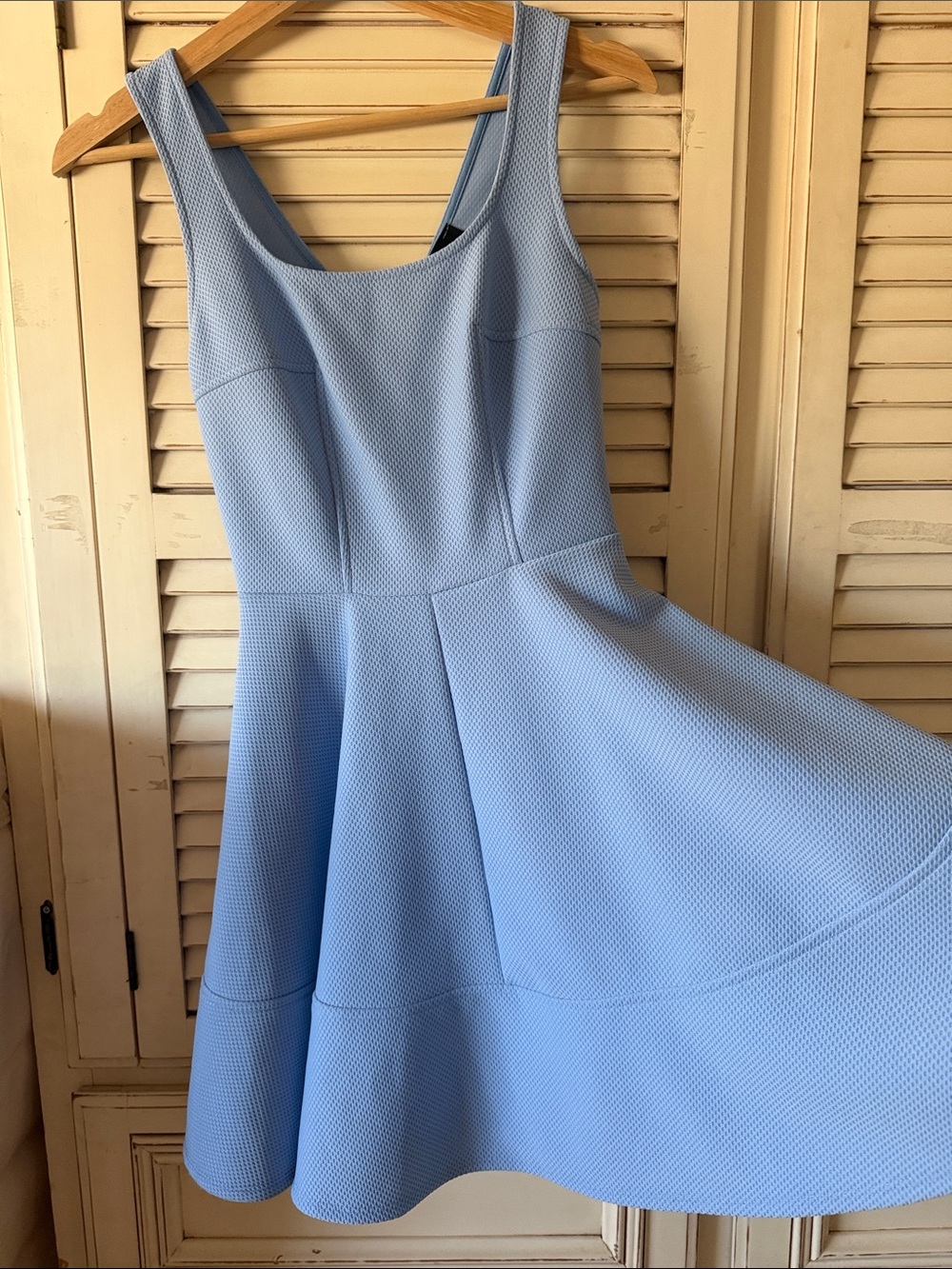 Lulu's Light Blue Sleeveless Fit & Flare Mini Dress